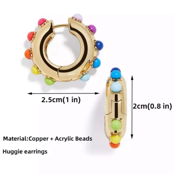 Alaynah Rainbow Huggie Hoops! - Picture 4 of 5